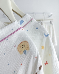 Đồ Ngủ Số 24-C Pijama Cổ Tim Hình