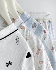 Đồ Ngủ Số 24-C Pijama Cổ Tim Hình