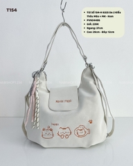 Túi Số 154-H 6325 Da 2 Kiểu Thêu Mèo + MK