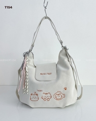 Túi Số 154-H 6325 Da 2 Kiểu Thêu Mèo + MK