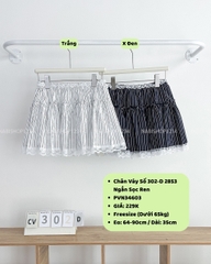 Chân Váy Số 302-D 2853 Ngắn Sọc Ren