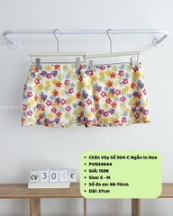 Chân Váy Số 304-C Ngắn In Hoa