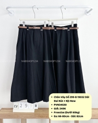 Chân Váy Số 299-B 19032 Dài Đai Nút + Nịt New