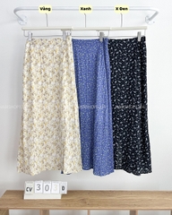 Chân Váy Số 303-D 2216 Dài Hoa Nhí