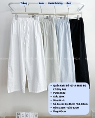 Quần Kaki Số 107-A 8823 BG LT Dây Rút