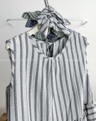 Áo Kiểu Số 284-D 8097 SN Sọc + Scrunchies