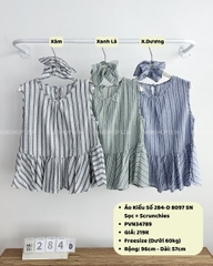 Áo Kiểu Số 284-D 8097 SN Sọc + Scrunchies