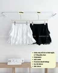 Chân Váy Số 312-U 930 Ngắn LT Tầng Bèo Ren