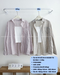 Áo Sơ Mi Số 313-D 60289 TD Kẻ Nhỏ + 2 Dây