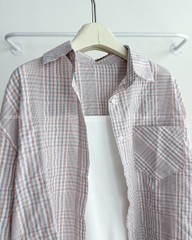 Áo Sơ Mi Số 313-D 60289 TD Kẻ Nhỏ + 2 Dây