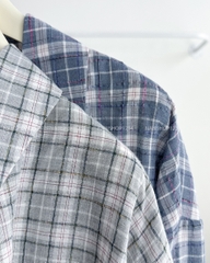 Áo Sơ Mi Số 314-D TD Lửng Caro + 2 Dây