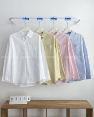 Áo Sơ Mi Số 316-D 8503 TD Túi Cài Khuy