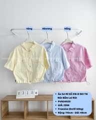 Áo Sơ Mi Số 318-D 961 TN Nút Bấm Lai Rút
