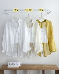 Áo Sơ Mi Số 320-D TD Tơ Nơ Lưng + 2S Nơ