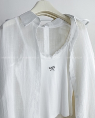 Áo Sơ Mi Số 320-D TD Tơ Nơ Lưng + 2S Nơ