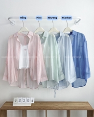 Áo Sơ Mi Số 320-D TD Tơ Nơ Lưng + 2S Nơ