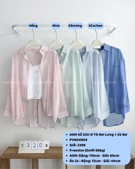 Áo Sơ Mi Số 320-D TD Tơ Nơ Lưng + 2S Nơ