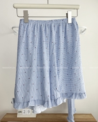 Đồ Ngủ Số 29-C Nơ Đỏ Thêu Mèo 3 Món