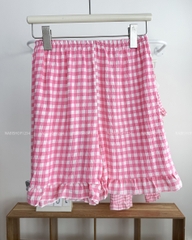 Đồ Ngủ Số 30-C Cổ Ren Caro 3 Món