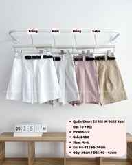 Quần Short Số 156-M 9602 Kaki Đai To + Nịt