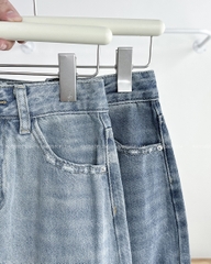 Chân Váy Số 319-B 7112 Dài Jean Túi Rách