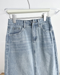 Chân Váy Số 319-B 7112 Dài Jean Túi Rách