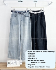 Quần Jean Số 260-B 3328 NL OS Túi Viền+Nịt