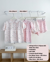 Đồ Ngủ Số 22-C Pijama Đũi Nhăn Ren Hình