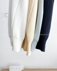 Áo Len Số 111-D Polo Cổ Viền Thêu Chữ