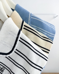 Áo Len Số 111-D Polo Cổ Viền Thêu Chữ