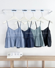 Áo Kiểu Số 296-D 73603 BBD 2Dây Denim