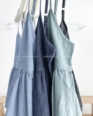 Áo Kiểu Số 296-D 73603 BBD 2Dây Denim