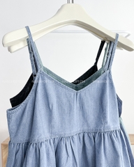 Áo Kiểu Số 296-D 73603 BBD 2Dây Denim