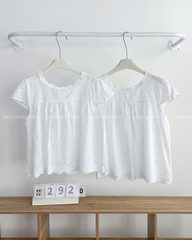 Áo Kiểu Số 292-D 57395 Tay Hến Hoa Nổi