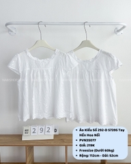 Áo Kiểu Số 292-D 57395 Tay Hến Hoa Nổi