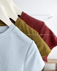 Áo Croptop Số 201-B 3221 TN Trơn