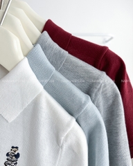 Áo Len Số 112-B 6615 Polo Thêu Gấu