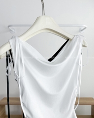 Áo Kiểu Số 301-B 5290 Thân Nhún Nơ Vai