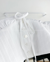 Áo Kiểu Số 303-B 6099 Cổ V Ren Nhún Sau