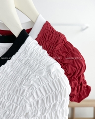 Áo Kiểu Số 304-B 5902 Cổ V Viền Nhún 06