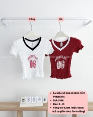 Áo Kiểu Số 304-B 5902 Cổ V Viền Nhún 06