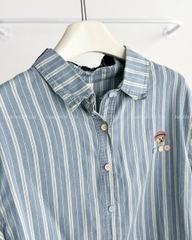Áo Sơ Mi Số 327-B 70513 TN Kẻ Gấu Nút Màu
