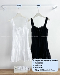 Váy Số 186-D 9098 2s Bản To Hoa Nổi