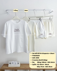 Set Đồ Số 81-B Thêu Chữ Expecte + Short