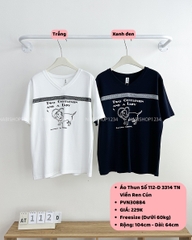 Áo Thun Số 112-D 3314 TN Viền Ren Cún