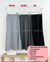 Chân Váy Số 216-D 9975 Dài Thun Dáng Xoè