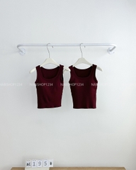 Áo Croptop Số 195-B 6682 Bra Trơn Gân