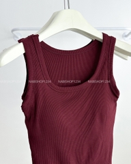 Áo Croptop Số 195-B 6682 Bra Trơn Gân