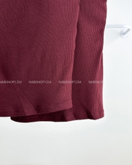 Áo Croptop Số 195-B 6682 Bra Trơn Gân