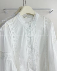 Áo Kiểu Số 190-D 2733 Ren Hoa Tay Loe